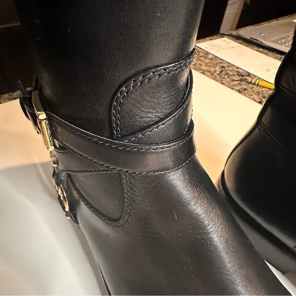 Michael Kors Leather Riding Boots 9 M NWOT - Picture 12 of 14